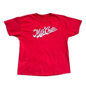 Milk Crate Red Logo Tee